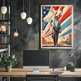 Texas Cowboy Vintage Western Cultural or Heritage Poster PosterGoat