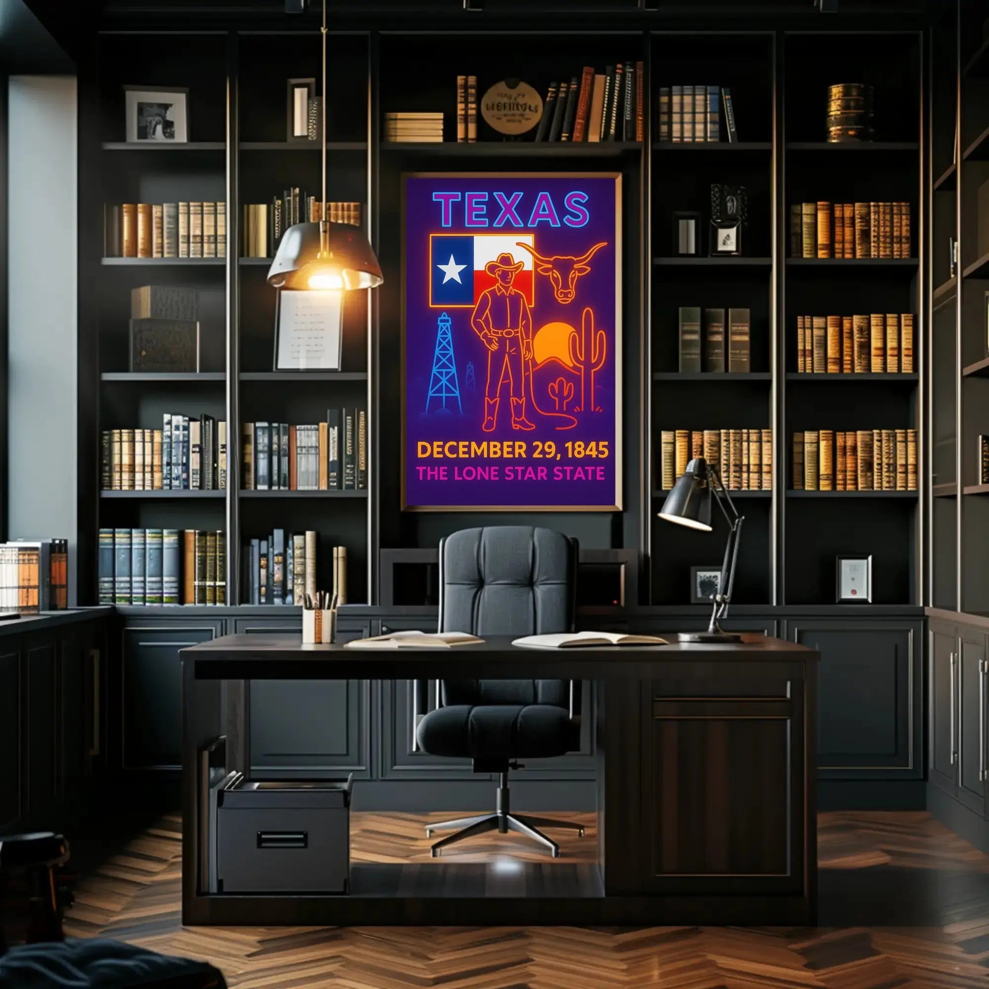 Texas Heritage Celebration Art Poster - Cultural or Heritage Poster PosterGoat