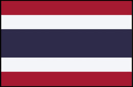 Thailand Flag Minimalist Art Print - Country Flag Poster PosterGoat