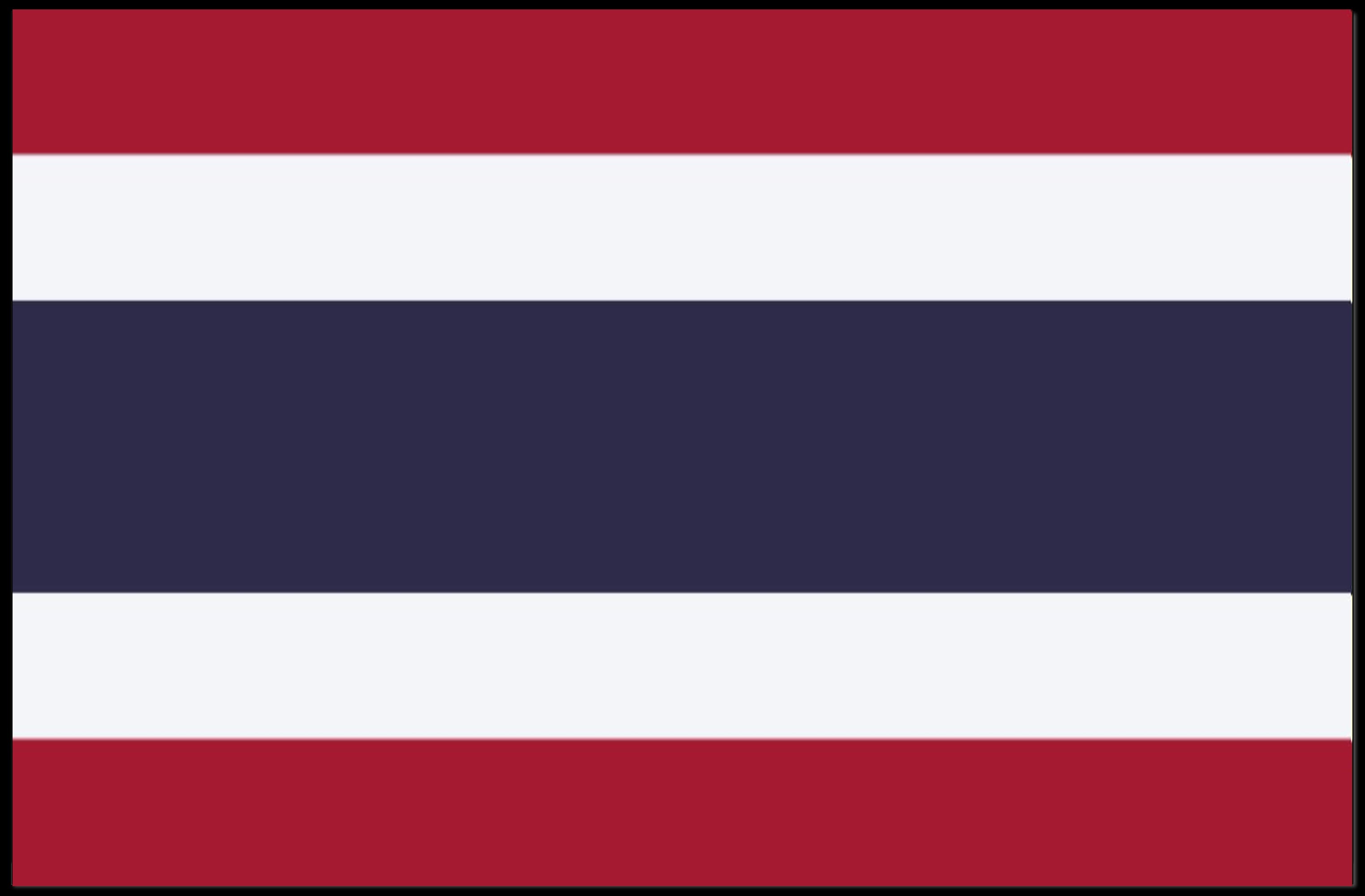 Thailand Flag Minimalist Art Print - Country Flag Poster PosterGoat