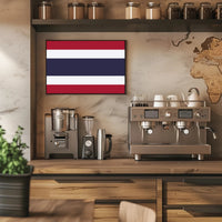 Thailand Flag Minimalist Art Print - Country Flag Poster PosterGoat