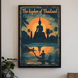 Thailand Sunset Serenity Travel Poster PosterGoat