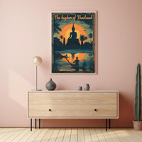 Thailand Sunset Serenity Travel Poster PosterGoat