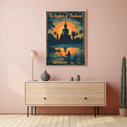 Thailand Sunset Serenity Travel Poster PosterGoat
