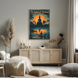 Thailand Sunset Serenity Travel Poster PosterGoat