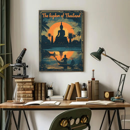Thailand Sunset Serenity Travel Poster PosterGoat