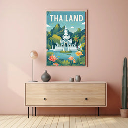 Thailand's Serene Landscape Travel Poster PosterGoat