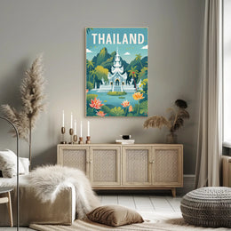 Thailand's Serene Landscape Travel Poster PosterGoat