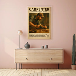 The Art of Carpentry Wall Art Print PosterGoat