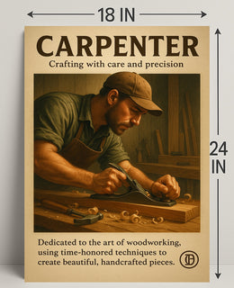The Art of Carpentry Wall Art Print PosterGoat