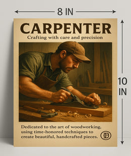 The Art of Carpentry Wall Art Print PosterGoat