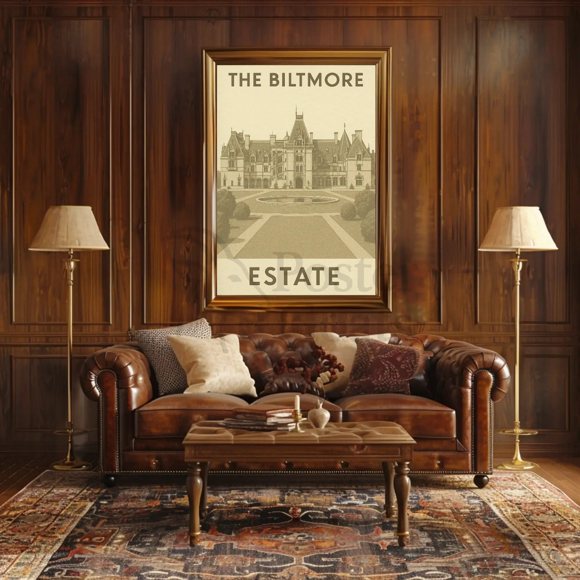 The Biltmore Estate Nostalgic Elegance Heritage Poster PosterGoat