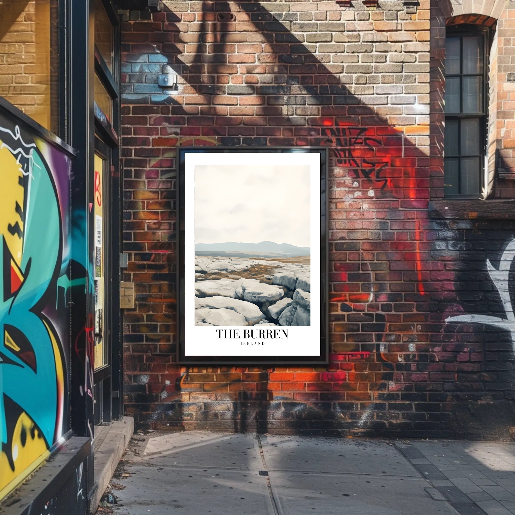 The Burren Tranquil Landscape Modern Artistic Poster PosterGoat