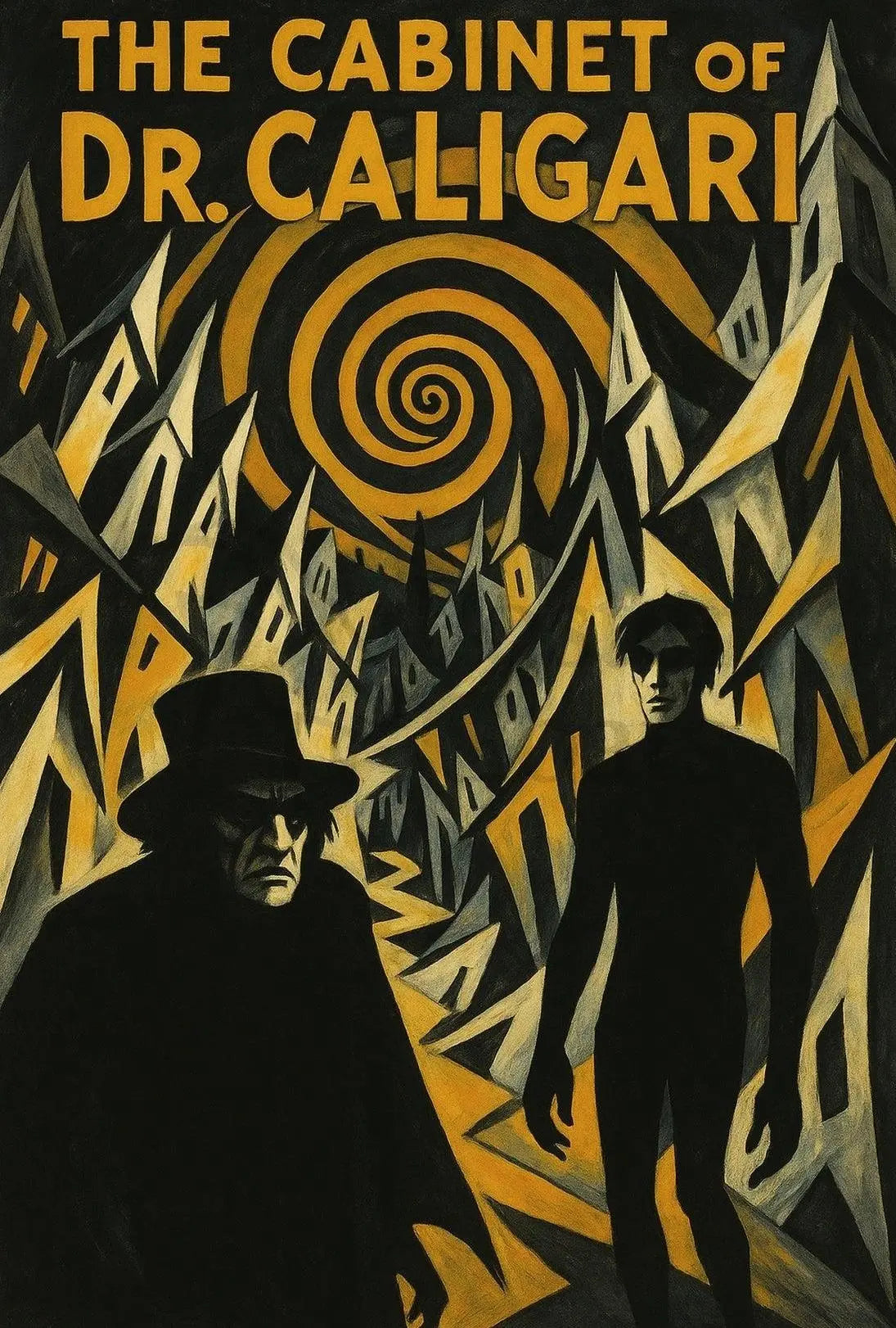 The Cabinet of Dr. Caligari Vintage Pop Culture Poster PosterGoat