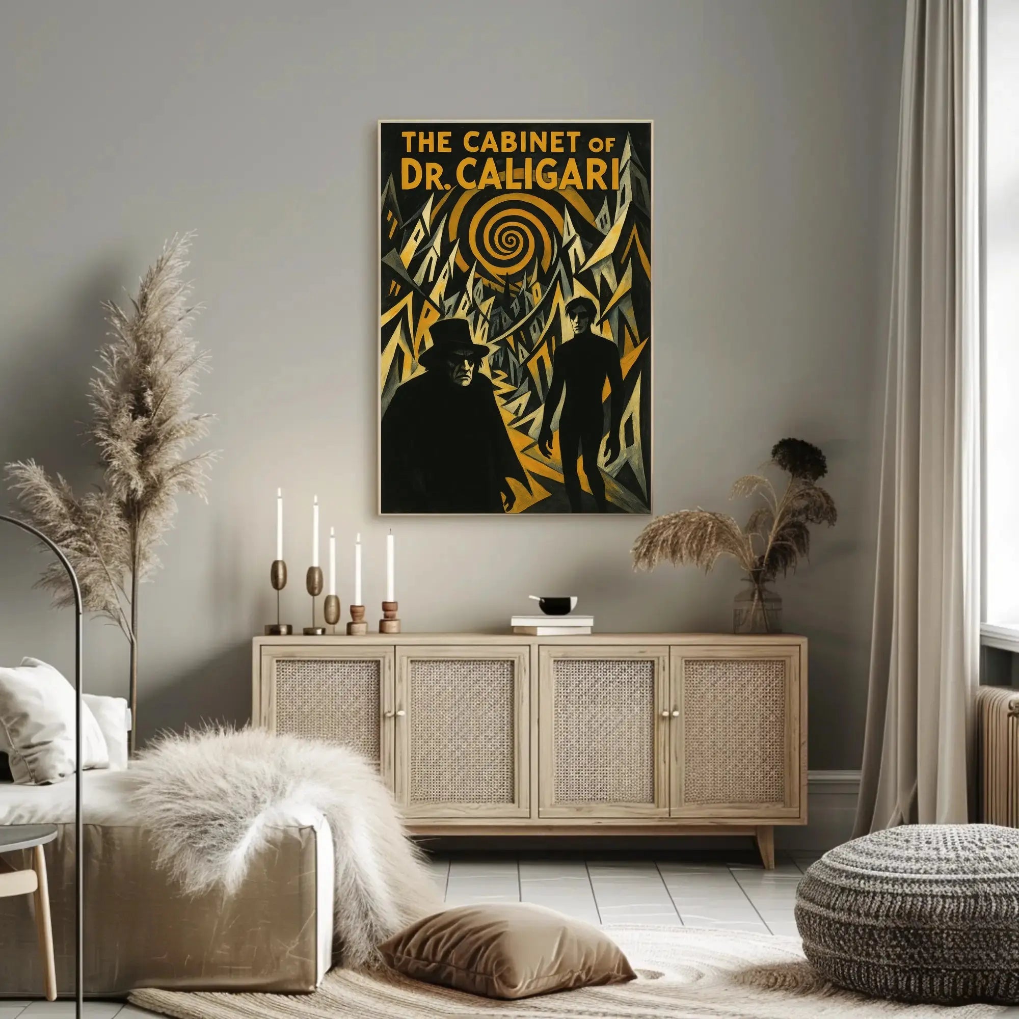 The Cabinet of Dr. Caligari Vintage Pop Culture Poster PosterGoat