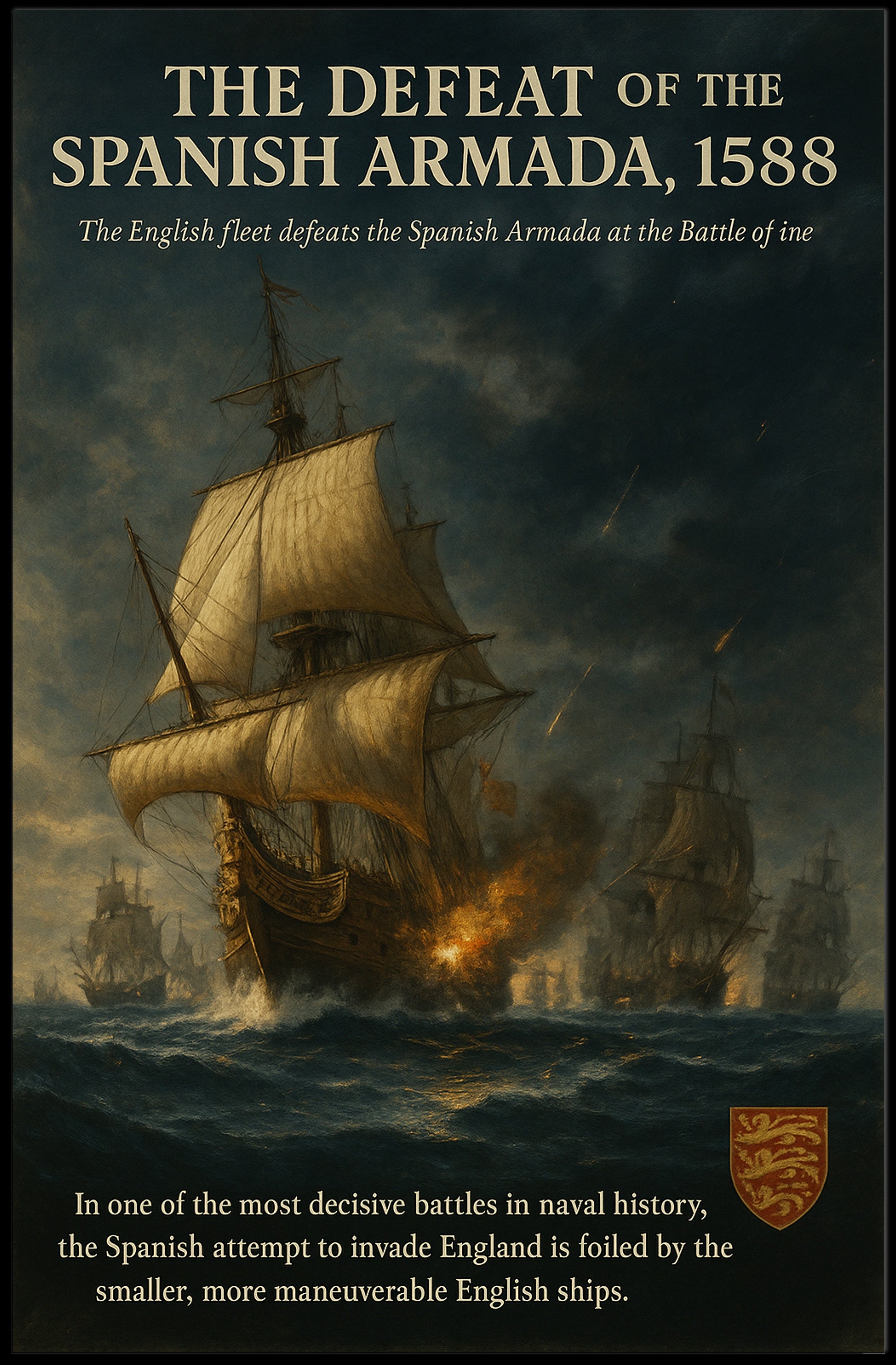 The Defeat Of The Spanish Armada, 1588 Poster PosterGoat