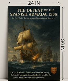 The Defeat Of The Spanish Armada, 1588 Poster PosterGoat