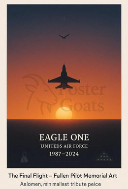 The Final Flight Memorial Military Tribute Poster PosterGoat
