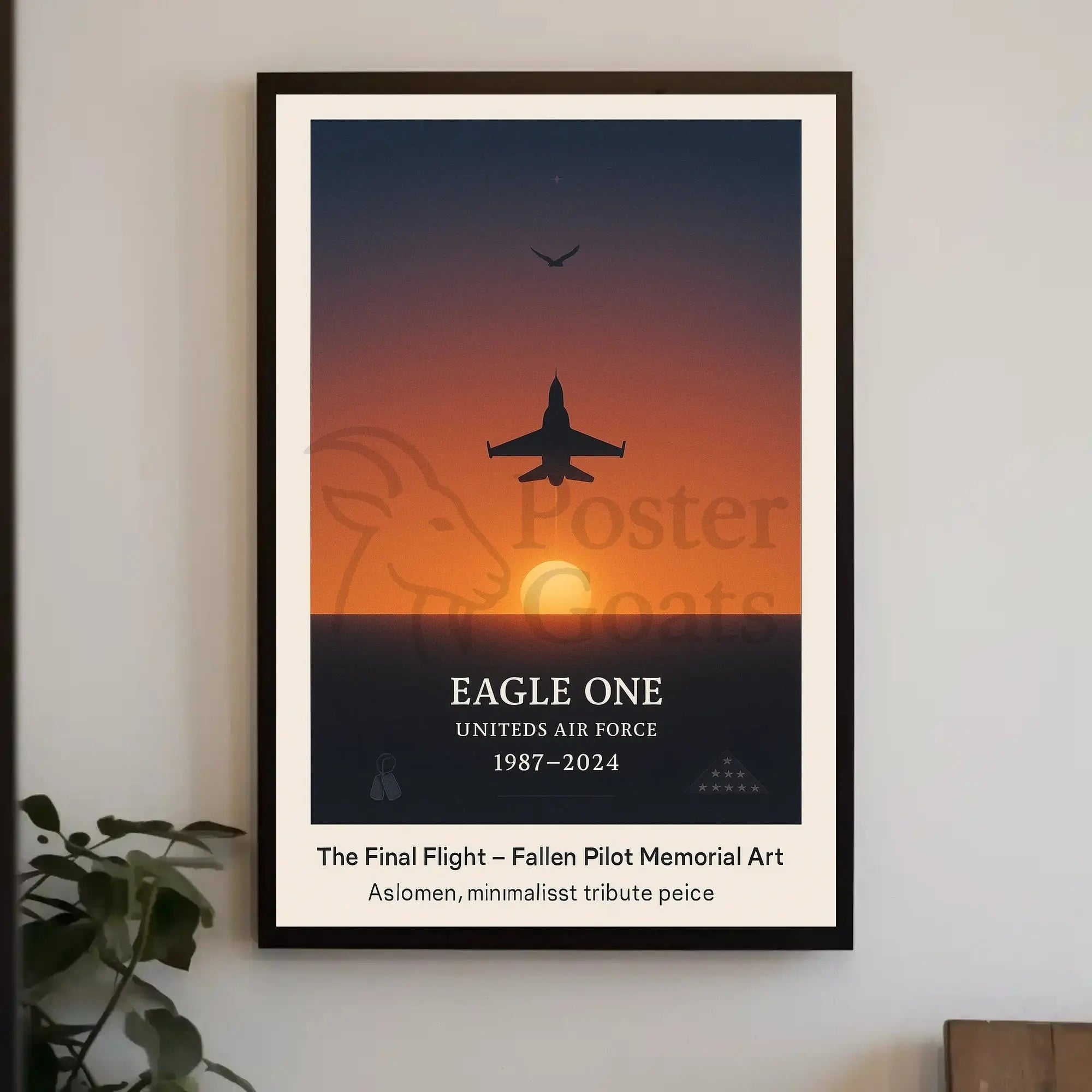 The Final Flight Memorial Military Tribute Poster PosterGoat