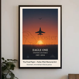 The Final Flight Memorial Military Tribute Poster PosterGoat