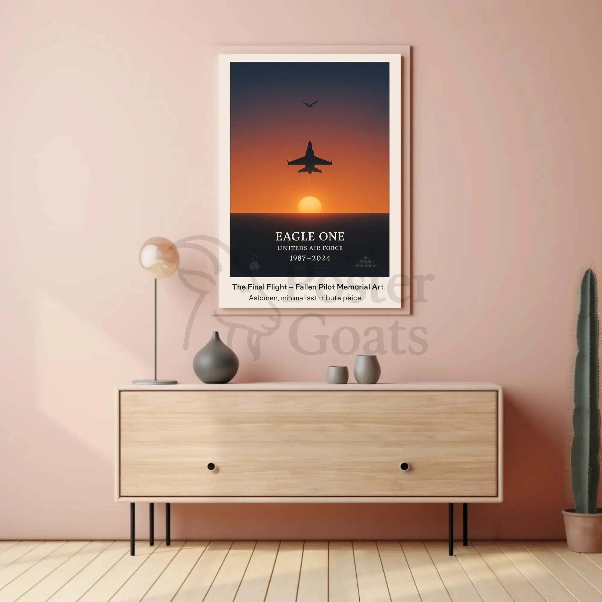 The Final Flight Memorial Military Tribute Poster PosterGoat