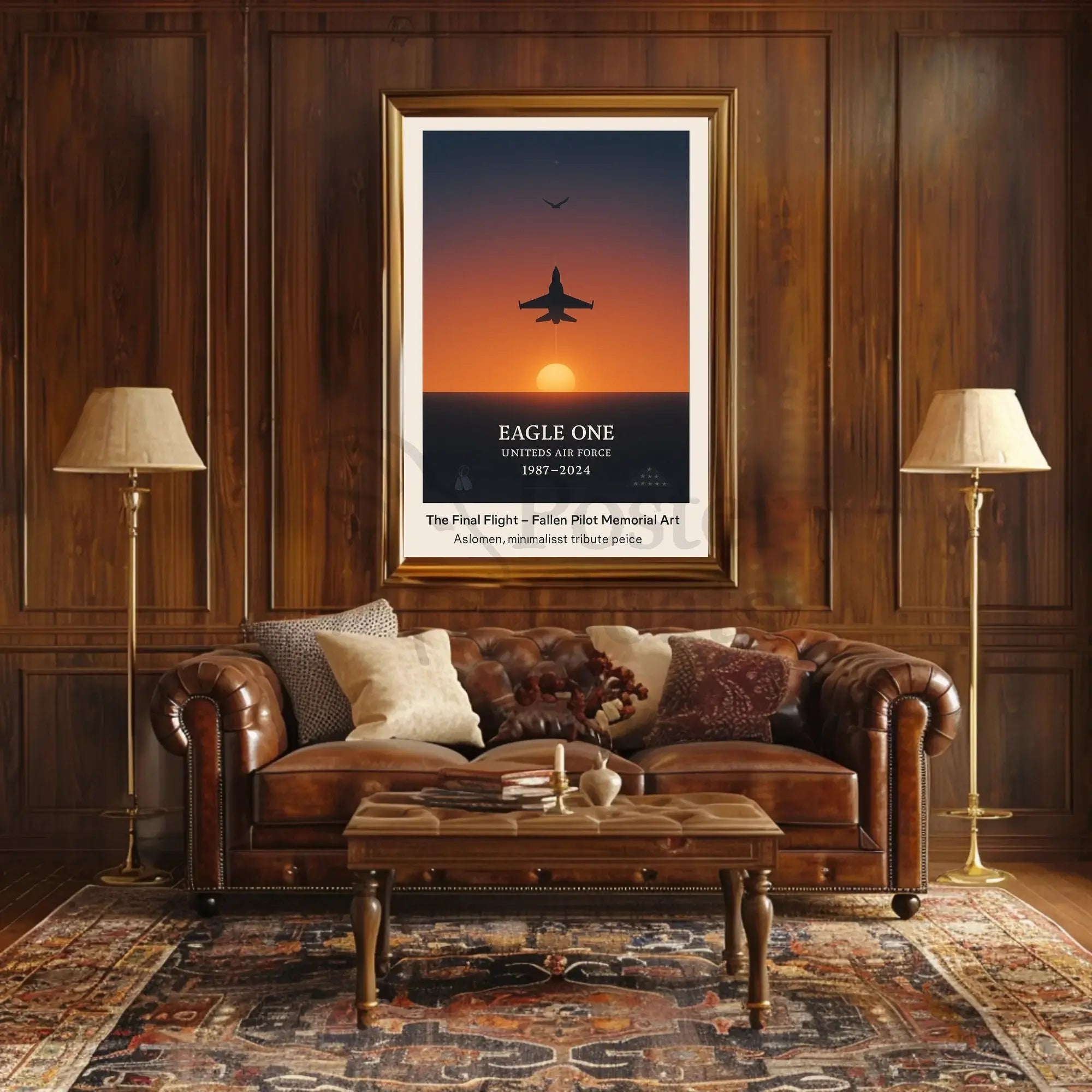 The Final Flight Memorial Military Tribute Poster PosterGoat