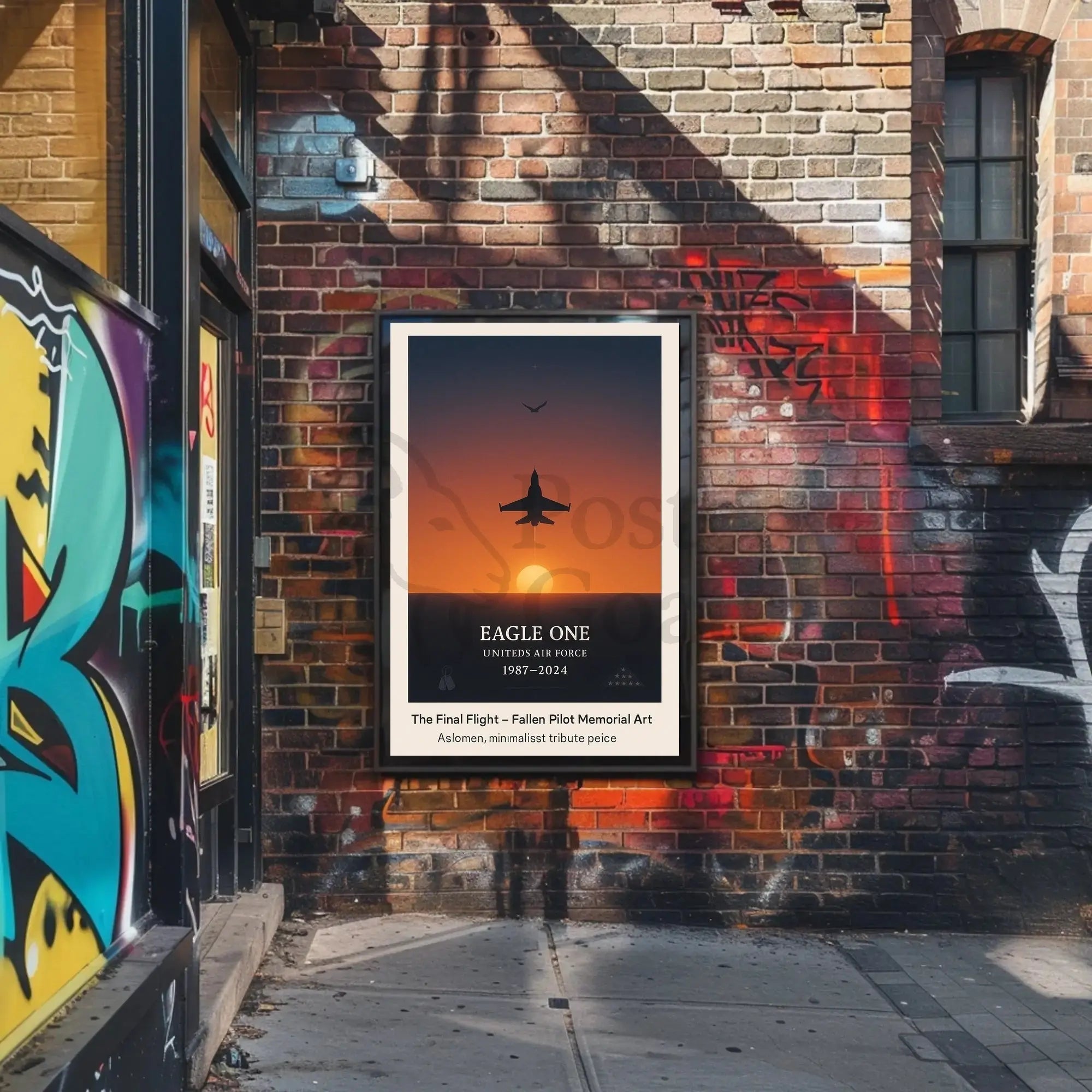 The Final Flight Memorial Military Tribute Poster PosterGoat
