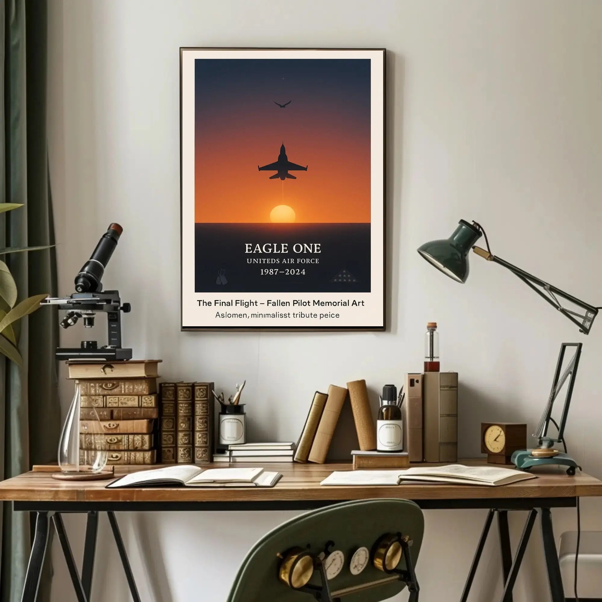 The Final Flight Memorial Military Tribute Poster PosterGoat