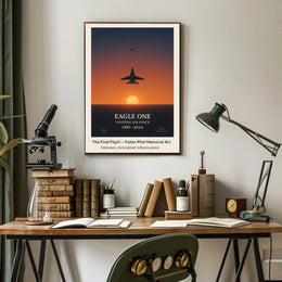 The Final Flight Memorial Military Tribute Poster PosterGoat