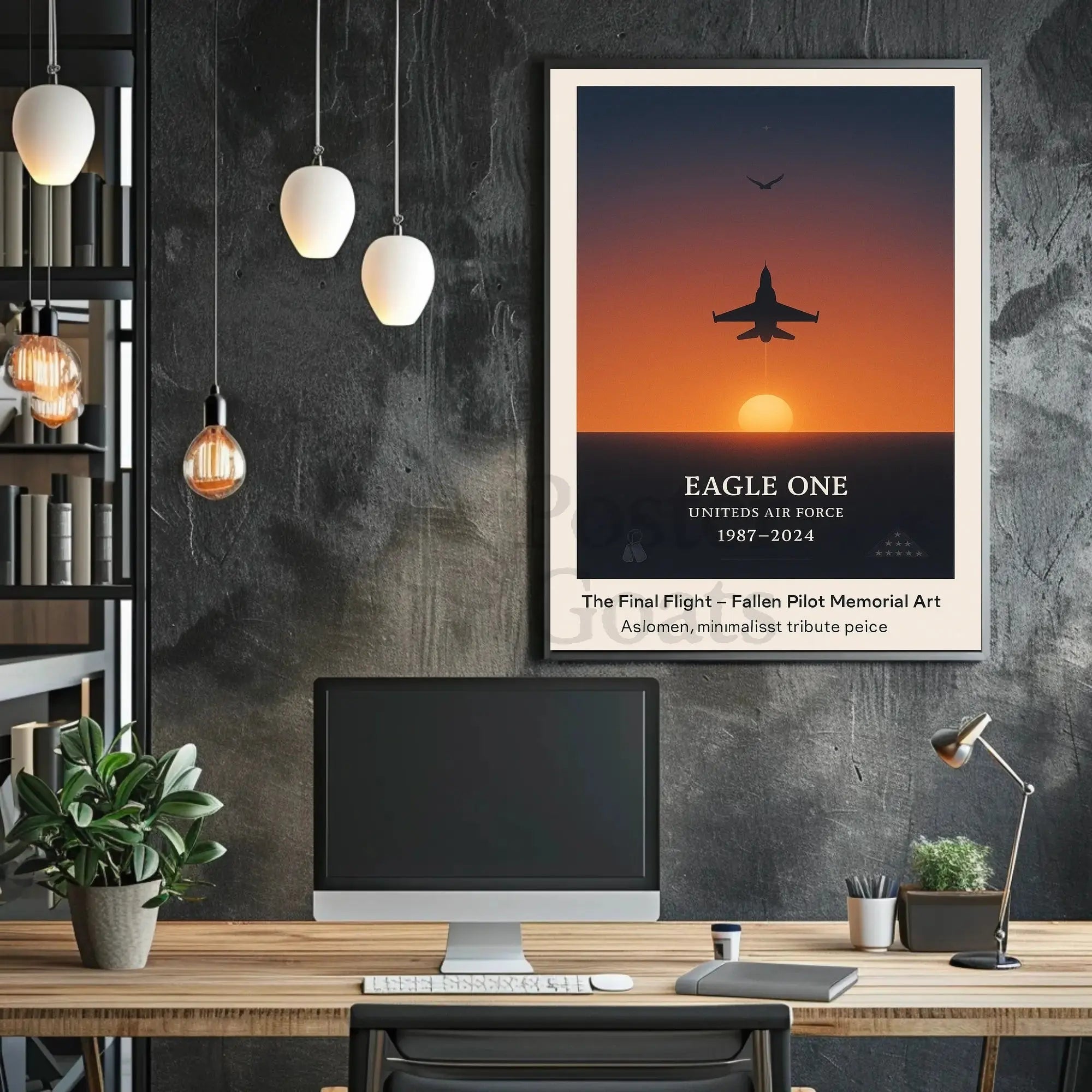 The Final Flight Memorial Military Tribute Poster PosterGoat