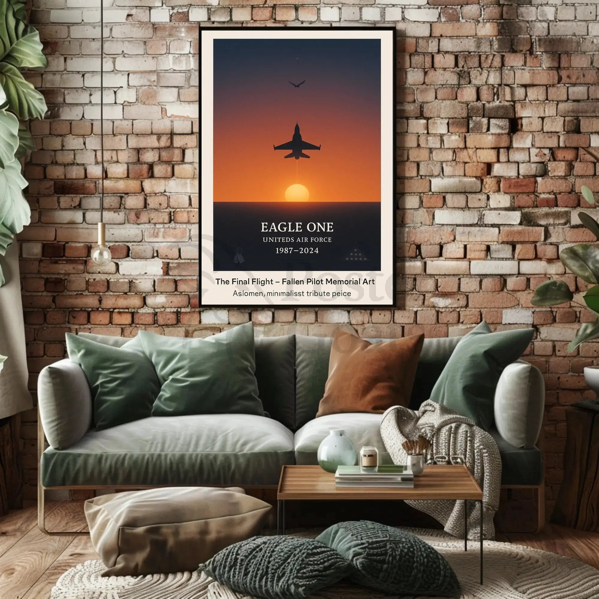 The Final Flight Memorial Military Tribute Poster PosterGoat