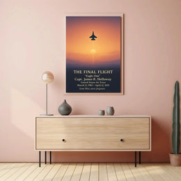 The Final Flight Tribute: Military Memorial Poster PosterGoat