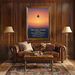 The Final Flight Tribute: Military Memorial Poster PosterGoat