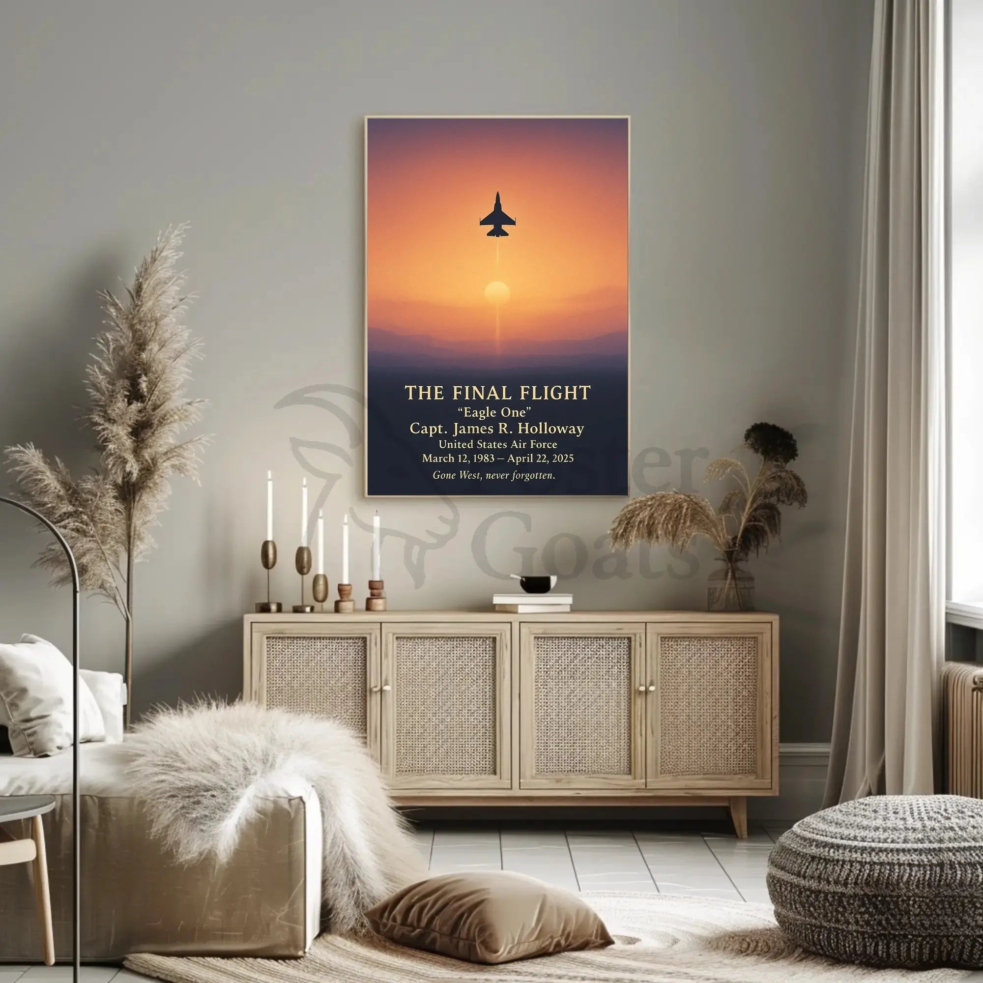 The Final Flight Tribute: Military Memorial Poster PosterGoat