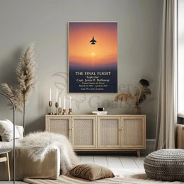 The Final Flight Tribute: Military Memorial Poster PosterGoat