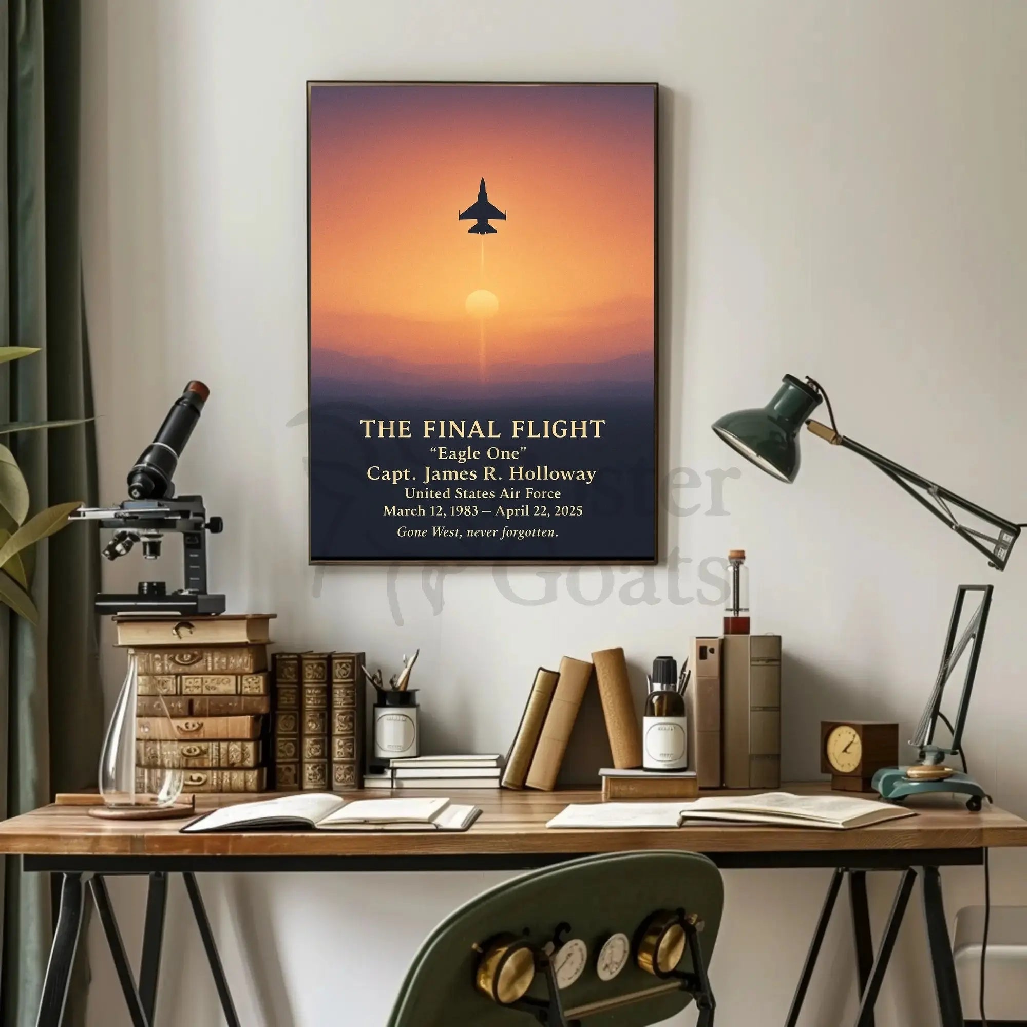 The Final Flight Tribute: Military Memorial Poster PosterGoat