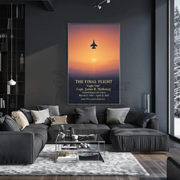 The Final Flight Tribute: Military Memorial Poster PosterGoat