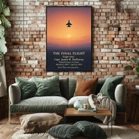 The Final Flight Tribute: Military Memorial Poster PosterGoat