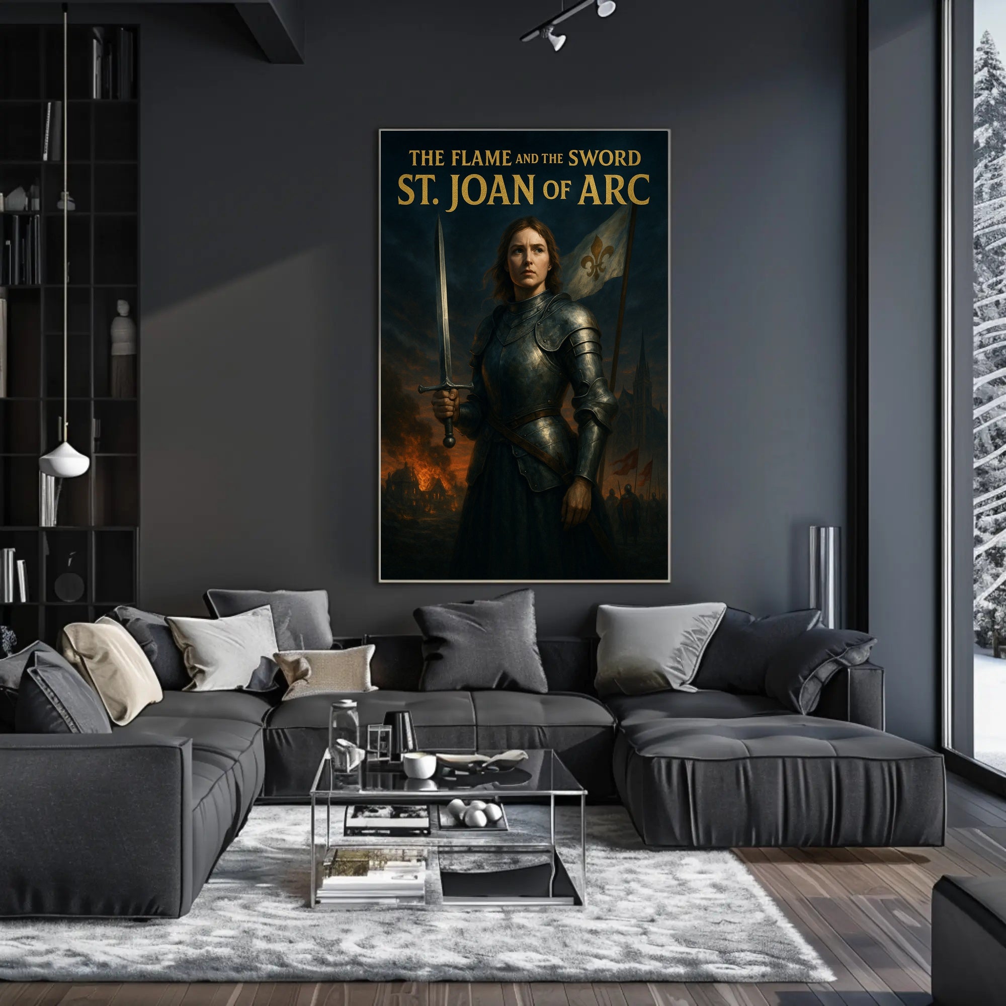 The Flame And The Sword St. Joan Of Arc Poster PosterGoat
