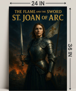 The Flame And The Sword St. Joan Of Arc Poster PosterGoat