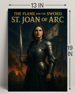 The Flame And The Sword St. Joan Of Arc Poster PosterGoat