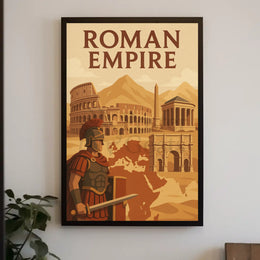 The Grandeur of Rome Cultural or Heritage Poster PosterGoat