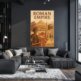 The Grandeur of Rome Cultural or Heritage Poster PosterGoat