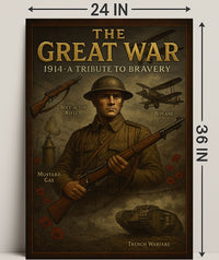 The Great War A Tribute To Bravery Poster PosterGoat