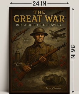 The Great War A Tribute To Bravery Poster PosterGoat