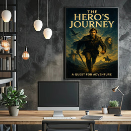 The Hero's Journey Wall Art Adventure Print PosterGoat