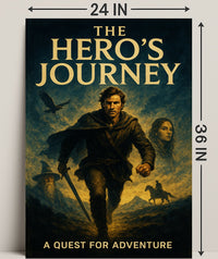 The Hero's Journey Wall Art Adventure Print PosterGoat