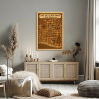 The Jazz Age Map – New Orleans Cultural Poster PosterGoat