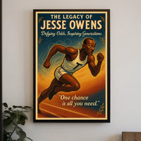 The Legacy of Jesse Owens Wall Art Print PosterGoat