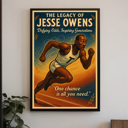 The Legacy of Jesse Owens Wall Art Print PosterGoat